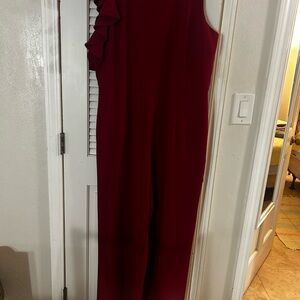 Chic Sleeveless Red Jumpsuit